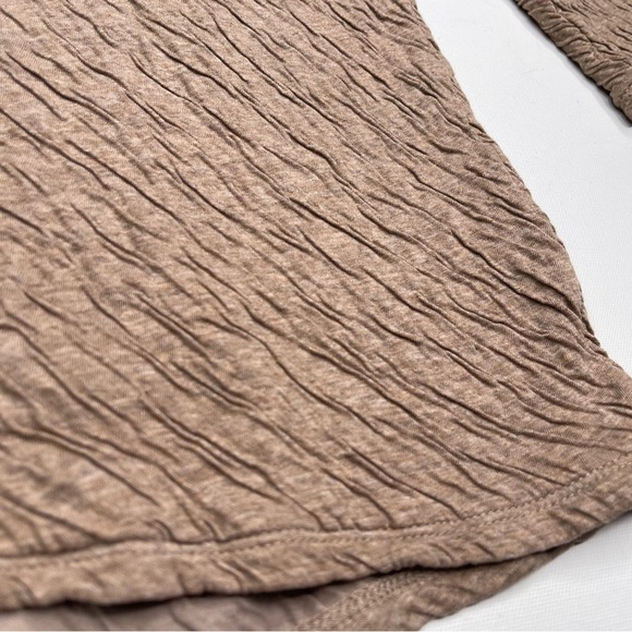 JJill Top Tunic Long Sleeve Tan Neutral Minimalist Lagenlook Office Career Brown - Picture 5 of 14